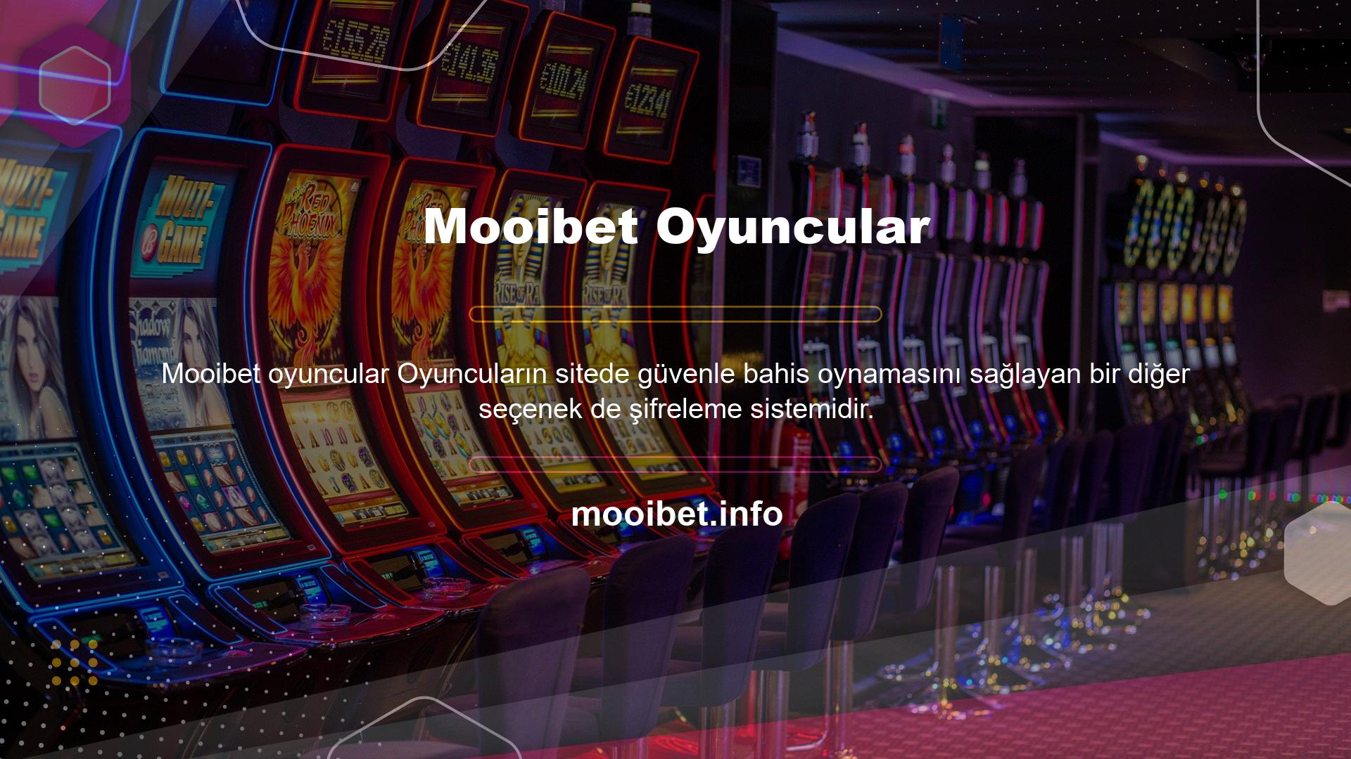 Mooibet şifreleme sistemi, oyuncuların üyelikleri sırasında hesap şifrelerini korumalarına yardımcı olur