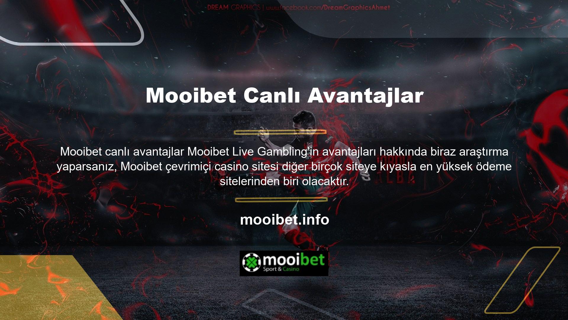 Canlı maçları ve diğer oyunları izlemek için Mooibet çevrimiçi bahis sitesinde iyi fırsatlar bulabilirsiniz